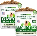 Koerte probiootikumid Näri + Omega 3 koertele Koerte komplekt - gaas, kõhulahtisus, kõhukinnisus, kõhupuhitus, kõhupuhitus + allergia ja süljepuhitus - seedetrakti ensüümid + prebiootikumid + omega 3 - naha ja karva tugi