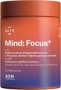 SETU Mind Focus Capsules | Brahmi, Ginkgo biloba, Ashwagandha ja L-Theanine| 30 kapslit (1. pakendis)