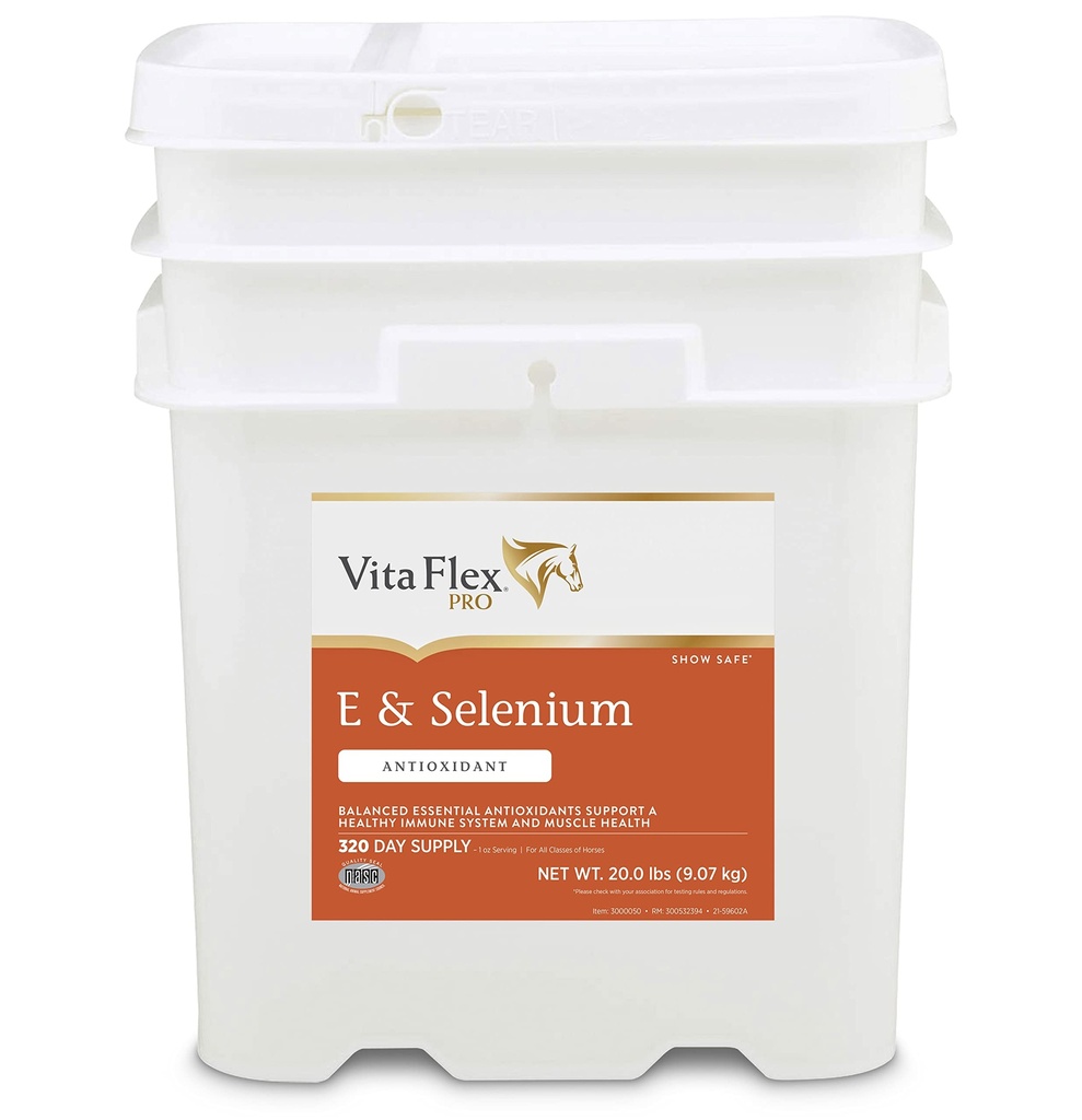 Vita Flex Pro E ja Hobuse Seleenilisand, tasakaalustatud olulised antioksüdandid, 20 naela, 320-päevane pakkumine