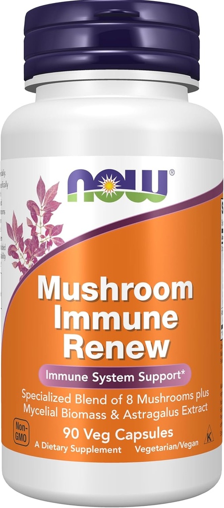 NOW Foods Supplements, Immune RenewTM koos Astragalus Juurekstraktiga, immuunsüsteemi tugi *, 90 Veg kapslit
