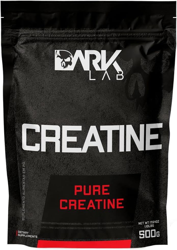 Dark Lab Kreatiin Monohüdraat 166 Servings, 100% puhas kreatiin 500 g, täiendus lihaste ehitamiseks, suurenenud tugevus, energia ja parem sportlik jõudlus