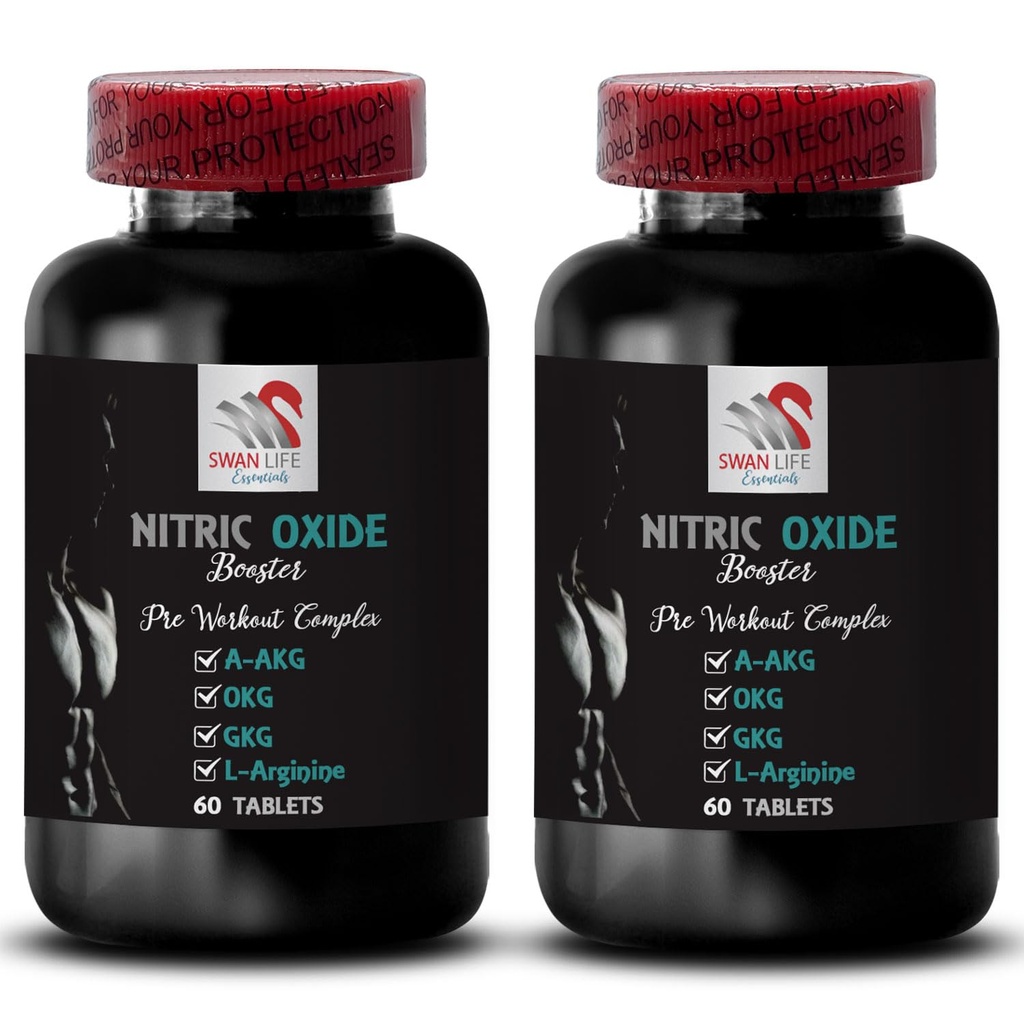 Päevane täiendus - NITRIC OXIDE BOOSTER - Lämmastikoksiidi toidulisandid meestele, Harjutus täiendada, Performance suurendada, Power Focus, Stamina valem, Kestvusvõimendi, Lihaste tugevdaja 2 Pudel 120 Tabs