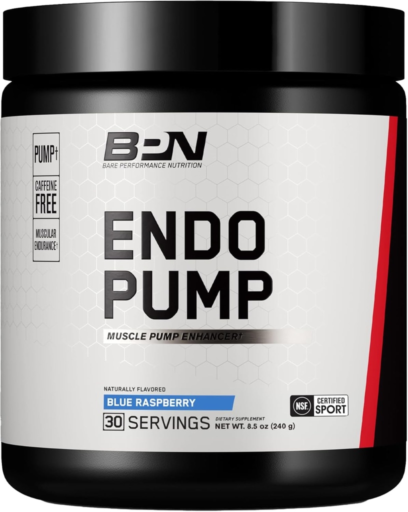 BPN Endo Pump Pre-Workout Lihaspump Suurendaja, Suurenenud Verevool / Hapnik Transport lihastesse, Sinine Vaarika