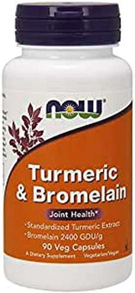 Now Turmeric & Bromelain, 90 Vegetarian Capsules