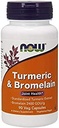 Nüüd Turmeric & Bromelain, 90 taimetoitlast kapslit