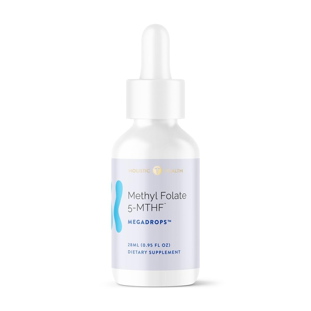 Metüülfolaat 5-MTHF Mega DropsTM 28ML (.95 FL oz)