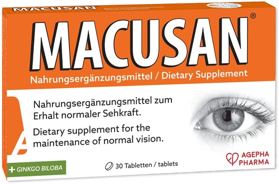 Kuivad silmatabletid vanusega seotud silmade terviseprobleemide jaoks | silma vitamiinide ja mineraalide lisand luteiini, Zeaxanthini, Ginkgo Biloba & Omega-3 nägemise parandamiseks | silmade lisandid kuivadele silmadele