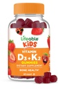 Elukõlblikud lapsed Vitamiin D3 K2 Gummies | 1000iu D3 ja K2 100mcg | Suurepärane maitse D3 ja K2 toidulisandid | Luude tervise ja immuunsuse jaoks | VIT D3 K2 lastele | 60 kummikut