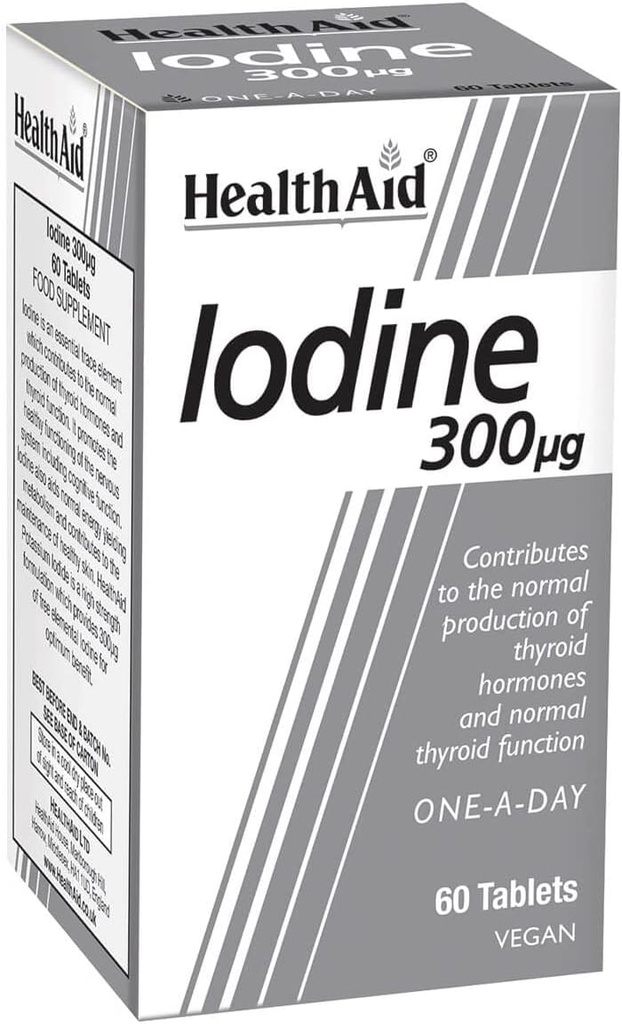Health Aid 300mcg Idjoodi tabletid - 60 tabletti pakend