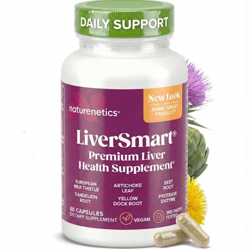 Naturenetics Piimohakas Maks Puhasta ja toetav lisand, 60 kapslit - 80% Silymariini ekstrakt artišoki ja Dandelioniga, toetab maksaensüüme, energiat ja seedimist - Vegan, Gluteenivaba