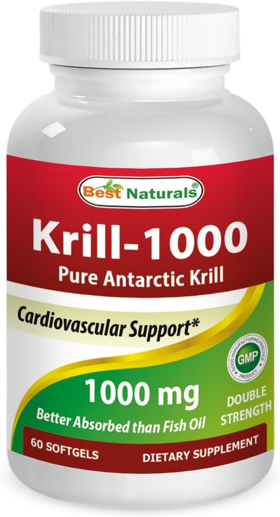Parim looduslik krillõli pehme geel, 1000 mg, 60 Count