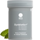 Rituaalne sünbiootikum + probiootikum, prebiootikum, postbiootikum, 3-in-1 soolestiku tervise ja seedetrakti tugi, korrapärasus, Bloat, Immuun, Vegan viivitusega vabastatav päevakapsel, naised ja mehed, 30 päeva