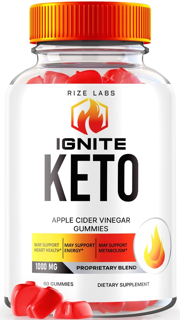 Rize labs Ignite Keto ACV Gummies Advanced Kaalulangus, Keto Ignite Supplement (60 Gummies)