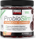 Jõutegur ProbioSlim Kombucha Gummies seedetrakti tervise jaoks, probiootikumid naistele ja probiootikumid meestele, mis on valmistatud 5 miljardist CFU-st, Kombucha SCOBY probiootilised kummikud, virsik, 60 Gummies