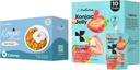 Hethstia Konjac Jelly Maasikas Maitse koos kollageenpeptiididega 10 pakendit ja Konjac Riis Gluten Free 12 pakendit Madala kalorsusega, Keto, suhkruvaba, tervislik toit