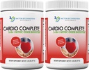 Cardio Complete - Heart Health Support Pulber Supplement - 3-in-1 lämmastikoksiidi võimendaja 5000 L-arginiin, 1000mg L-tsitrulliin ja Hawthorn Berry, 2 Pack