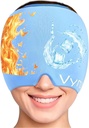 Migreen Relief Cap Miracle Peavalu Relief Cap360 Hot & Cool Peavalu Kapsel Rahuldav Lõhnatu Gel Jää Pea Pakkimine Täiustatud Migreen Cap Pinge, Stress ja Sinus (sinine)