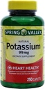 Spring Valley kaalium 99 mg kaaliumglükonaadist 595 mg (250 krahv)