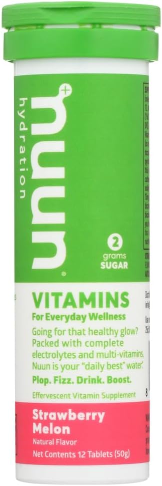 Nuun Vitamiinid: Maasikas Melon Daily Hydration Supplement (3 Tubes 12 Tabs)3