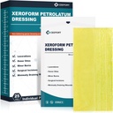 Meditsiiniline Xeroform Petrolatum Dressing 5x9 - Mitte-Adherent Gauze Pad Strip, Fine Mesh Gauze Patch tarvikud haavade hooldus, põletused, rebendid ja naha rafts (Pack of 25)