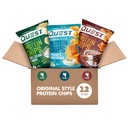 Quest Nutrition Protein Chips Variety Pack, BBQ, Cheddar & Hapukoor, Hapukoor & Sibul, Kõrge Valk, Madala Süsivesikusisaldusega, 1,1 oz (12. pakk)
