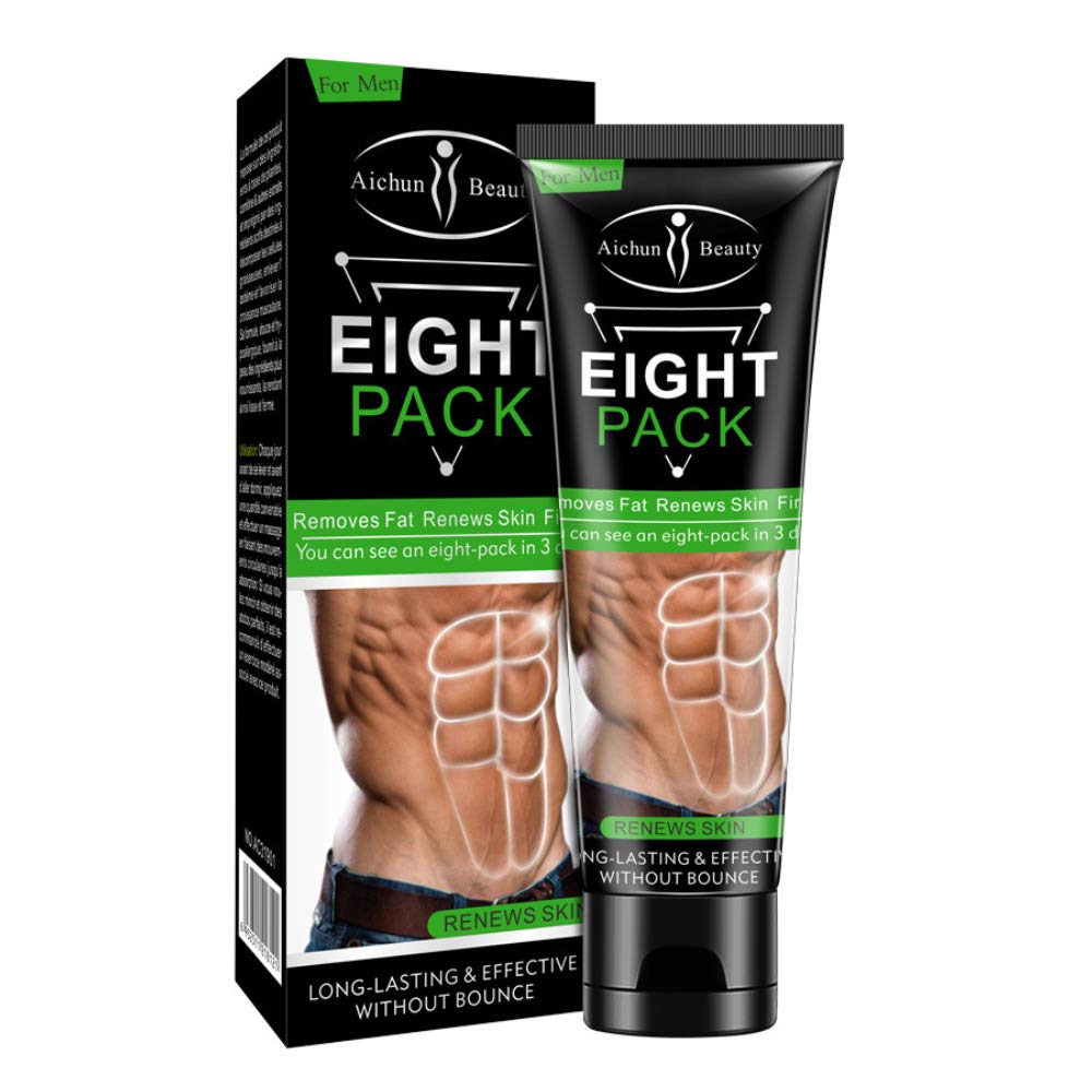 AICHUN BEAUTY Eight Pack for Men Strong Waist Manly Torso Smooth Lines Press Fitness Kõhu põletamine Lihasrasva Eemaldamine uuendab naha kaalulangus salendav kreem 80 g