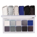 BINGBRUSH 10 värvi Black Smokey Eyeshadow Pallet, Cool Toned Shimmer Glitter Eyeshaddow, Natural Neutral Smokey Shiny Eyeshadow Ultimate Meik Palette, Vibrant Make Up Pallets Kit