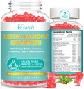 2 Pack Ashwagandha Gummies koos kurkum GABA Mood Energy and Immune Support, Maasikas Maitse 120 Ct