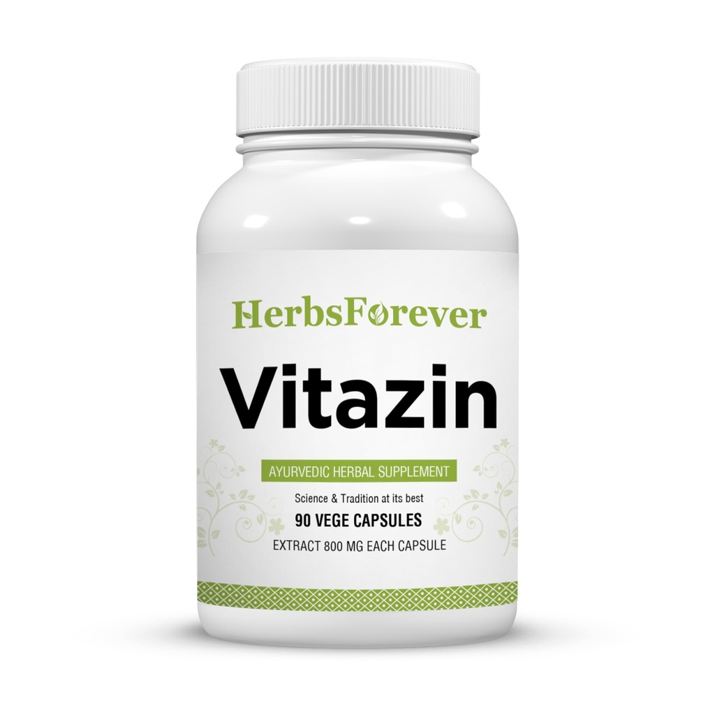 Herbsforever Vitazin Capsules Ayurveda taimsete täiendada toetab energia ja jõudlus annab füüsilise ja vaimse tugevuse 90 Vege kapslid 800 Mg iga