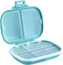 Holii Travel Pill Korraldaja, 8 koosseisu Kaasaskantavad Pillid Case, Daily Pill Box hoida vitamiine, Väike Pill Konteiner Tasku Purse Medicine Korraldaja (sinine)