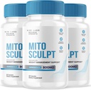 Rize labs MitoSculpt kaalulangus pillid - Skulpt oma ideaalse keha MitoSculpt Advanced Formula kapslid, täiendus keerata mobiliseeritud salvestatud rasva kütuse (180 kapslit) (pakk 3)