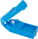 EZY DOSE Pill Lõika ja Splitter koos Dispenser, Lõikab Pillid, Vitamiinid, Tabletid, Roostevabast Terasest Blade, Travel Size, Ohutult Lõigatud Pillid ja Vitamiinid, Lihtne Kasutada, Värv Võib varieeruda, BPA Vaba