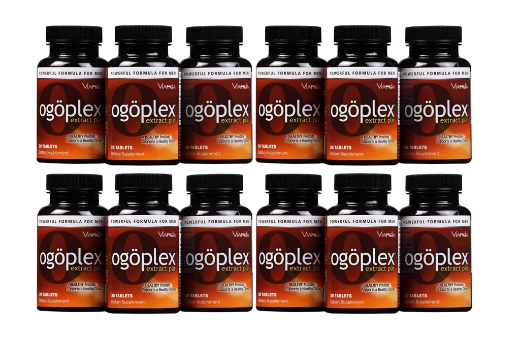 ogoplex® | Mees eesnäärme tervise ja kuseteede tugilisa Graminex® Rootsi õietolmu, Saw Palmetto, fütosteroolide ja lükopeeniga - 1 kuu pakkumine (12 Pack)