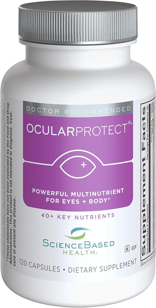 OcularProtect kogu keha valem - spetsialiseerunud silma ja keha multitoitaine - 120 kapslit