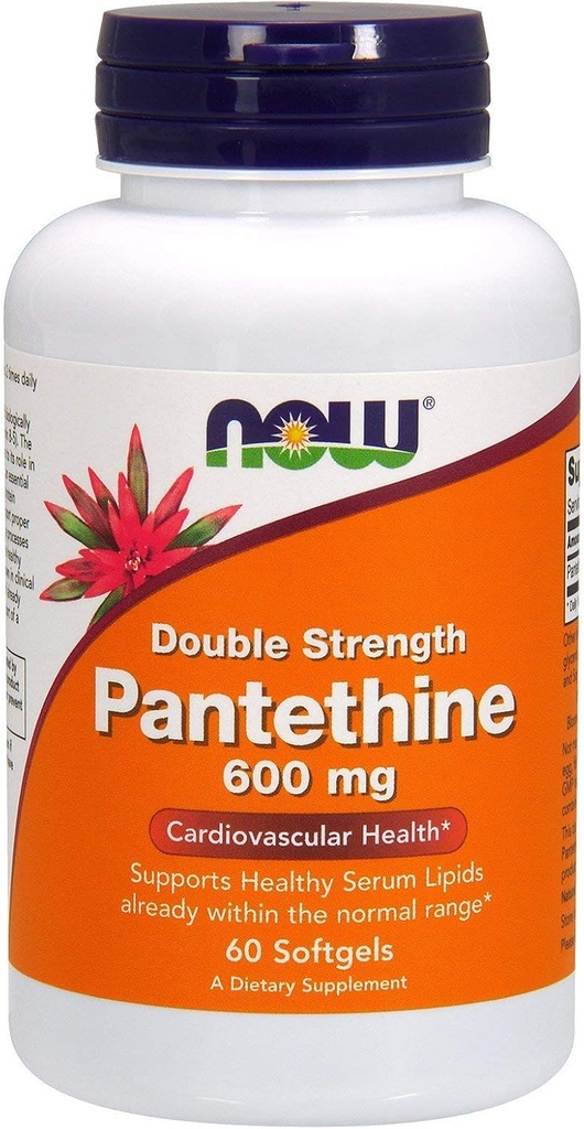 Pantethine, 600 mg, 60 SGELS poolt Now Foods (Pack of 4)