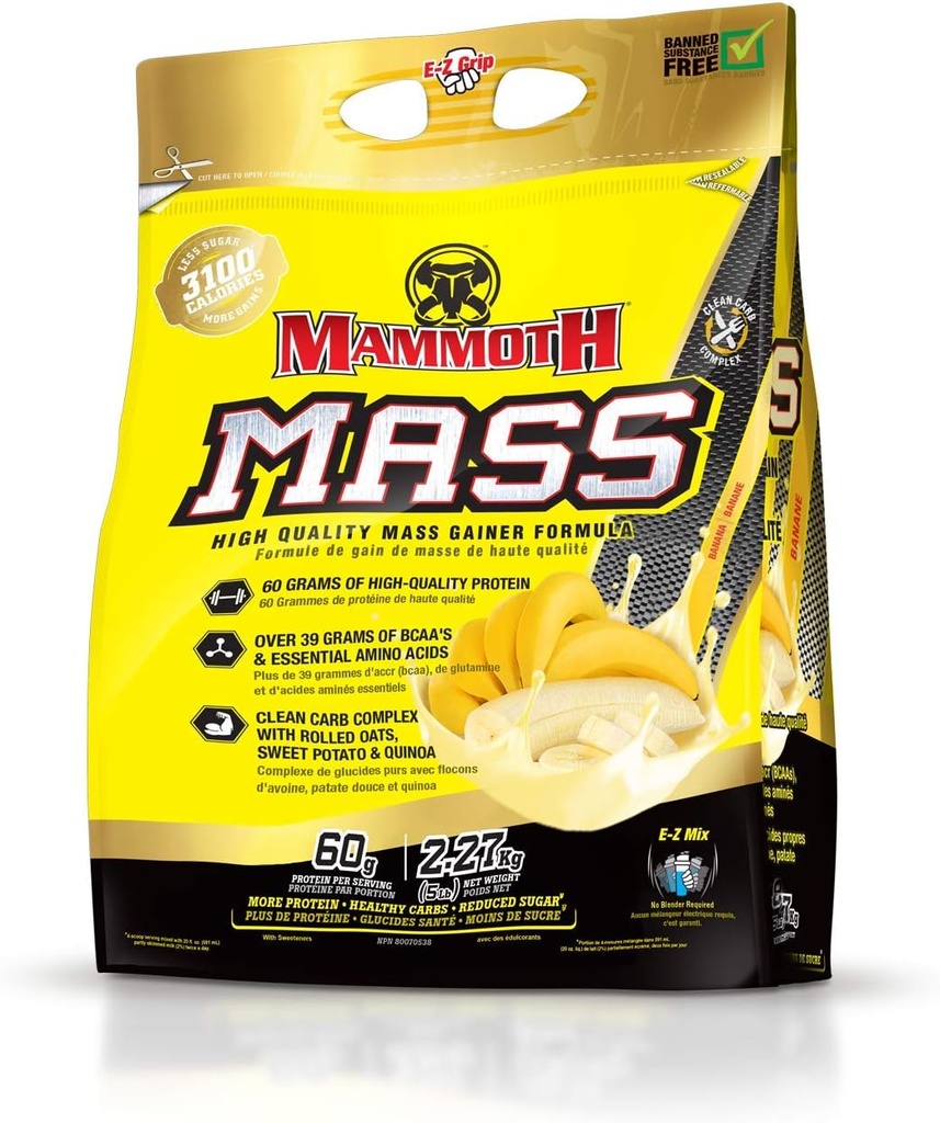 Interaktiivne toitumine Mammuti massilisa, 5 naela, banaan, 2,2 kg banaan