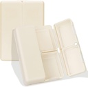 FYY Daily Pill Korraldaja, 7 Kompartments Portable Pill Case Travel Pill Korraldaja, [Folding Design] Pill Box Purse Pocket hoida vitamiine, tursa maksaõli, täiendused ja ravimid-valge