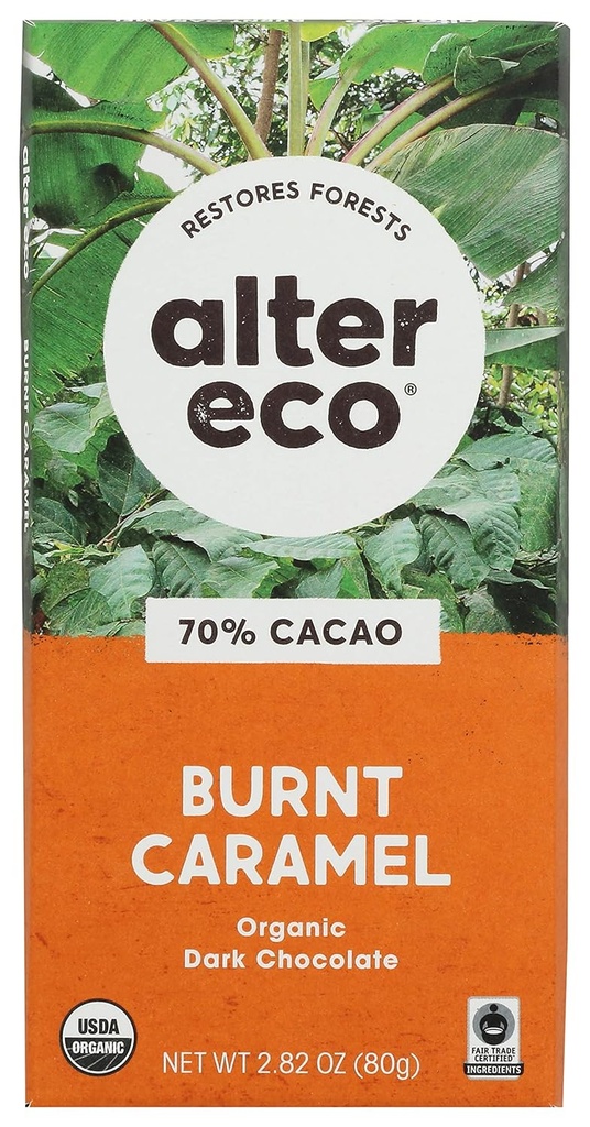 Alter Eco Choc Bar Drk Sltd Brnt Cr, 2,82 Oz (12. pakk)