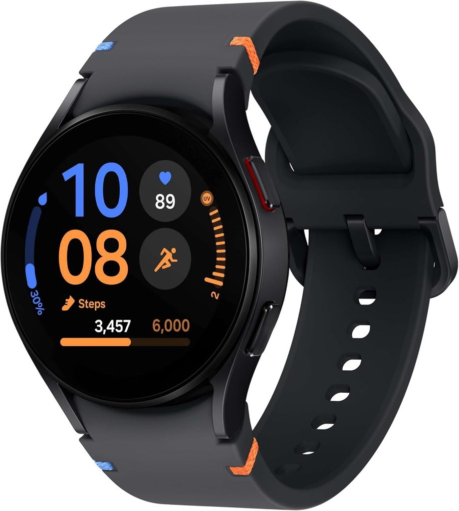 Samsung Galaxy Watch FE 40mm Bluetooth AI Smartwatch w/Fitness Tracking, BIA sensor, personaliseeritud HR Zones, Heart Rate Tracker, Sleep Monitor, 2024, Black [US Version, 1Yr Tootja garantii]