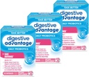 Digestive Advantage Fast Acting Enzymes + Daily Probiotic Prevent Gas & Break Down Food Particles 32 Count Capsules (3 Pack)