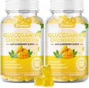 Suhkruvaba Glükoosamiin Kondroitiin Gummies, ekstra tugevus 1500mg Glükosamiin koos Chondroitin MSM & Elderberry & Kurkum, ühine tugilisa meestele ja naistele liikuda tasuta ühine tervis