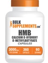 BulkSupplements.com HMB kapslid - nagu Calcium HMB täiendus, beeta-hüdroksü beeta-metüülbutüraat - gluteenivaba, 6 kapslit serveerimise kohta (3000mg), 360 loend (pakk 1)