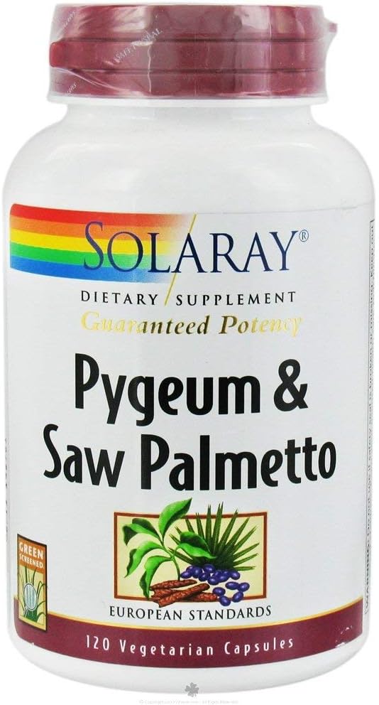 Solaray - Pygeum & Saw Palmetto, 100 mg, 120 köögiviljamütsi