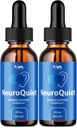 (2 Pack) NeuroQuiet tilgad - neurovaikne täiustatud vormeli kuulmise tugi, kognitiivne tervis ja üldine heaolu, 2 kuu pakkumine