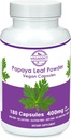 Papaia lehepulber | 340 mg kapslid | etükaalselt hangitud | trombotsüütide tugi | Gluteeni- ja laktoosivaba | Sojavaba | Ei lisaaineid | Mitte-GMO | Vegan | Toitumislisand | Toidulisand (180X)