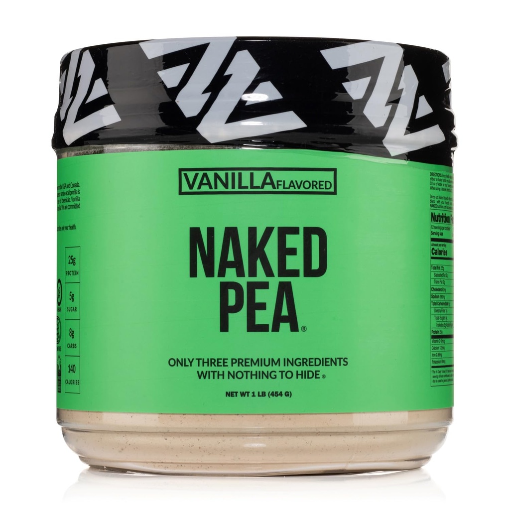 Vanilliherne valk isolaat Põhja-Ameerika taludest, ainult 3 koostisosa, Vanilla Vegani valk, Gluteenivaba, Sojavaba, GMO-vaba - 1LB