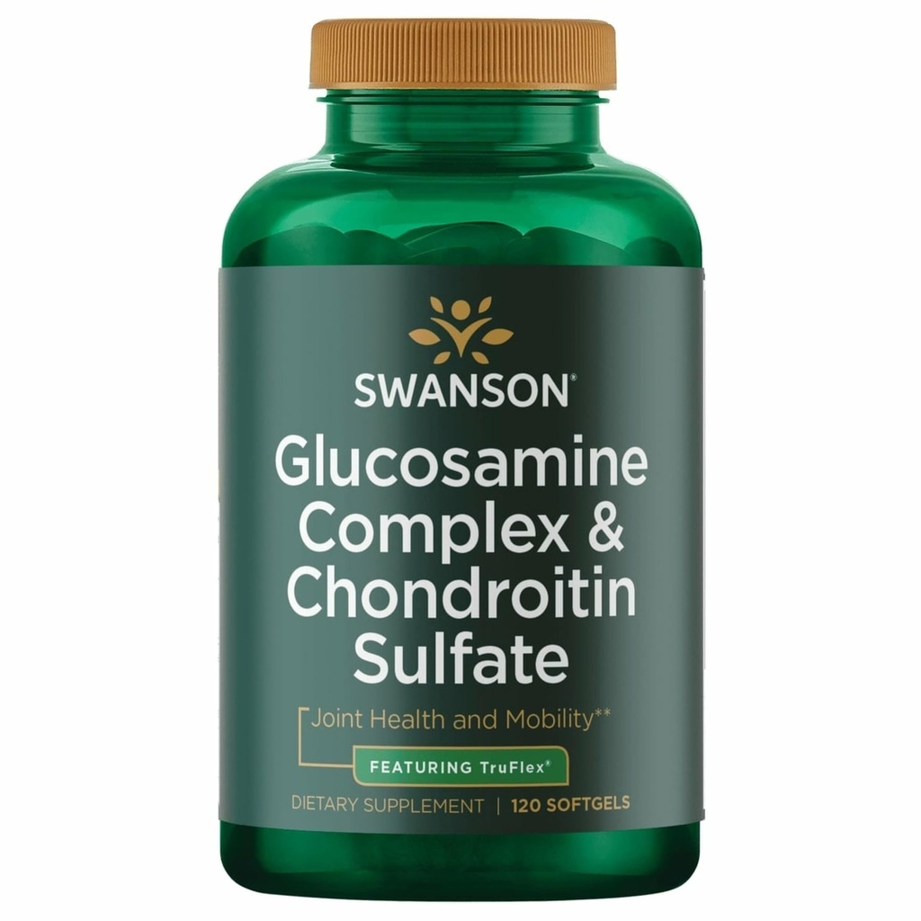 Swanson Glükosamiini kompleks & kondroitiinsulfaat 500/400 Milligrams 120 Sgels