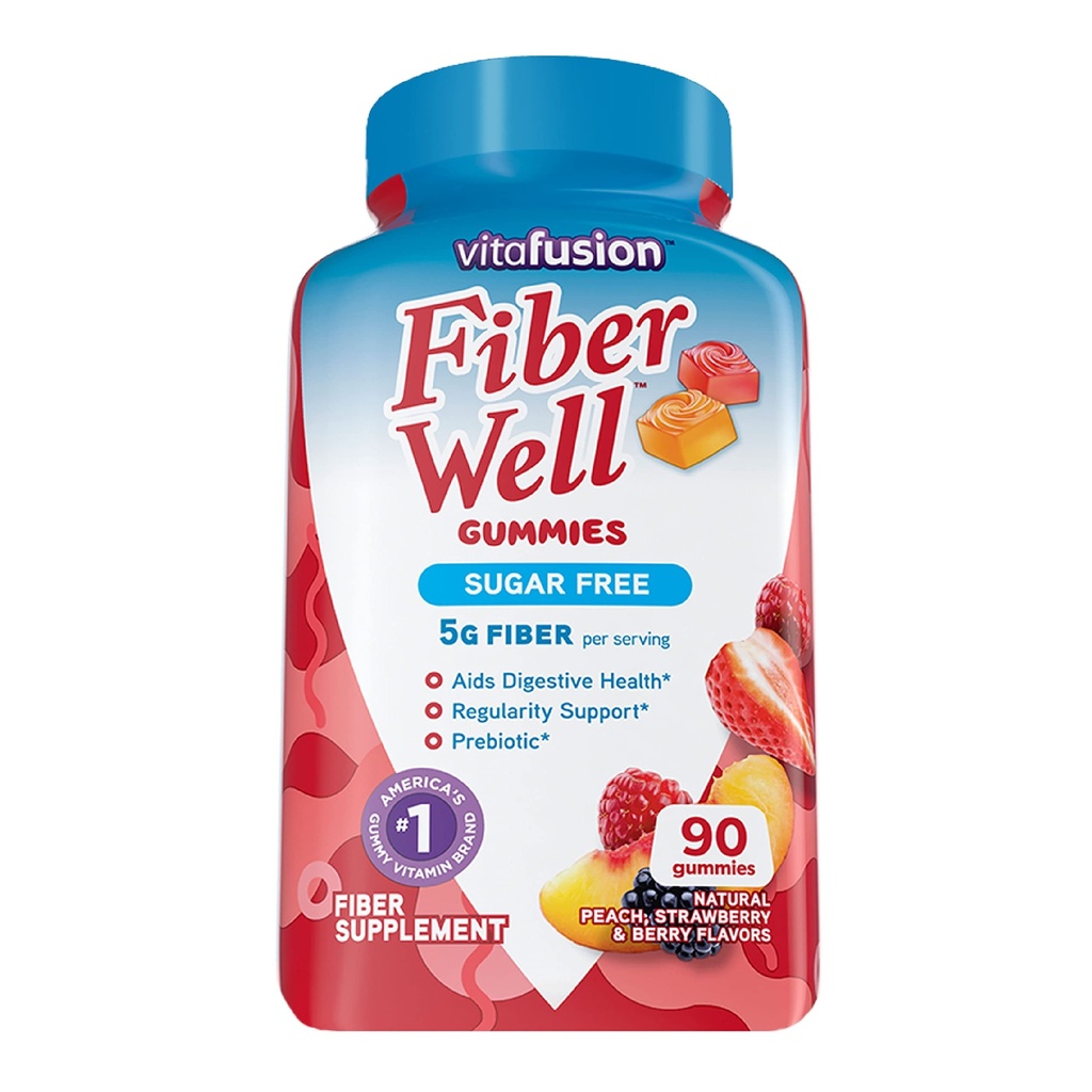 Garlique küüslauk ekstrakti südame-veresoonkonna täiendada Vitafusion Sugar Free Fiber Gummies, 90 Count