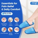 NEWGO Foot Ice Pack Slippers Plantar Fasciitis ja neuropaatia, HSA või FSA Eligible 2 Pack Gel Ice Slippers Hot Cold Pack for Bunion Surgery Pain Relief, Burn Jalad