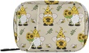 Gnome Bees Pill Box 7 Day Pill Case Travel Pill Korraldaja kott Zipper kaasaskantav Nädal Vitamiin Meditsiin Täiendus Hoidja kott